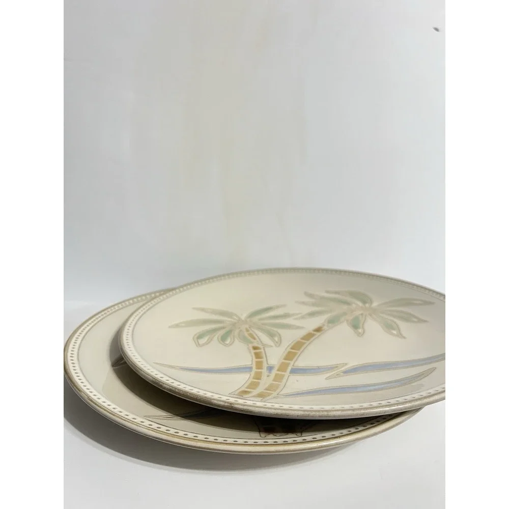 PFALTZGRAFF Palm Tree Dinner Plates 11 1/8